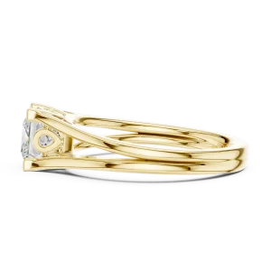 Essence Princess Cut Architectural Solitaire Ring - Image 4