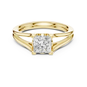 Essence Princess Cut Architectural Solitaire Ring - Image 2