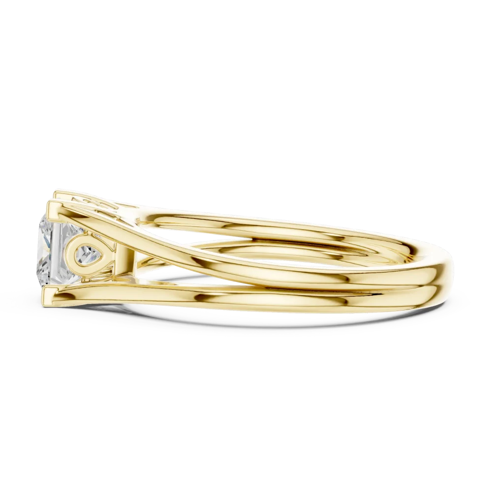 Essence Princess Cut Architectural Solitaire Ring - Image 4