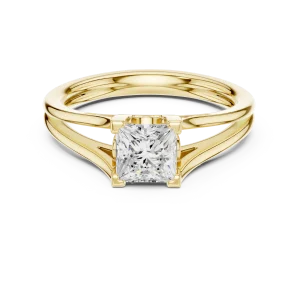 Essence Princess Cut Architectural Solitaire Ring - Image 2