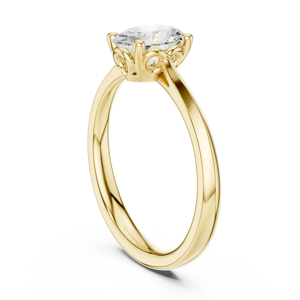 Essence Oval Cut Classic Brilliant Ring - Image 3