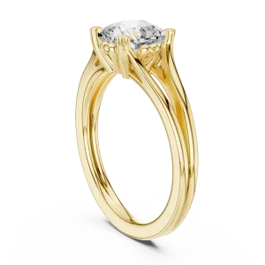 Essence Cushion Cut Architectural Solitaire Ring - Image 3