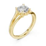 Essence Cushion Cut Architectural Solitaire Ring