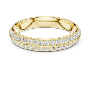 Ethereal Pavé Double Row Brilliant-Cut Band - Image 2