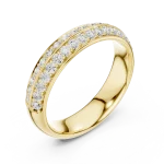 Infinite Pavé Round Brilliant Linear Band