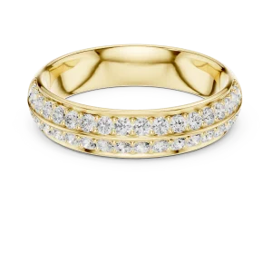 Infinite Pavé Round Brilliant Linear Band - Image 2