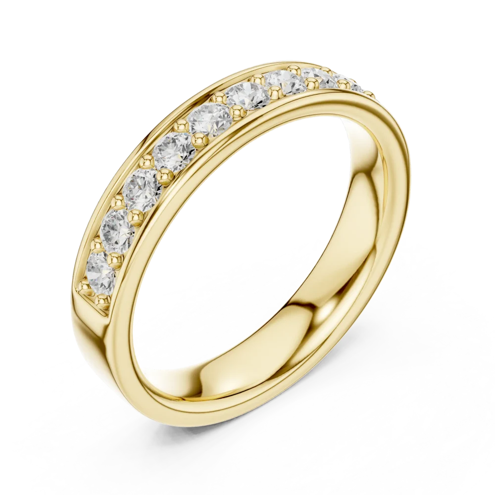 Discover the Linear Brilliant Pavé Band, featuring DIAMEUR lab-grown diamonds for unmatched sparkle. A modern classic for your collection. Shop now.