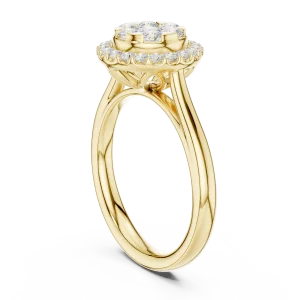Luminary Round Brilliant Pavé-Set Cluster Ring - Image 3