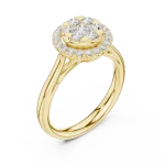 Luminary Round Brilliant Pavé-Set Cluster Ring