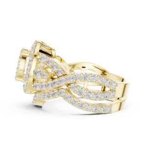 Luminary Round Brilliant Pavé-Set Cocktail Ring - Image 4