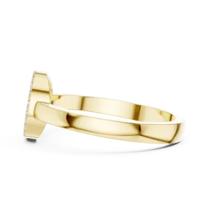 Luminary Round Brilliant Pavé Disc Statement Ring - Image 4
