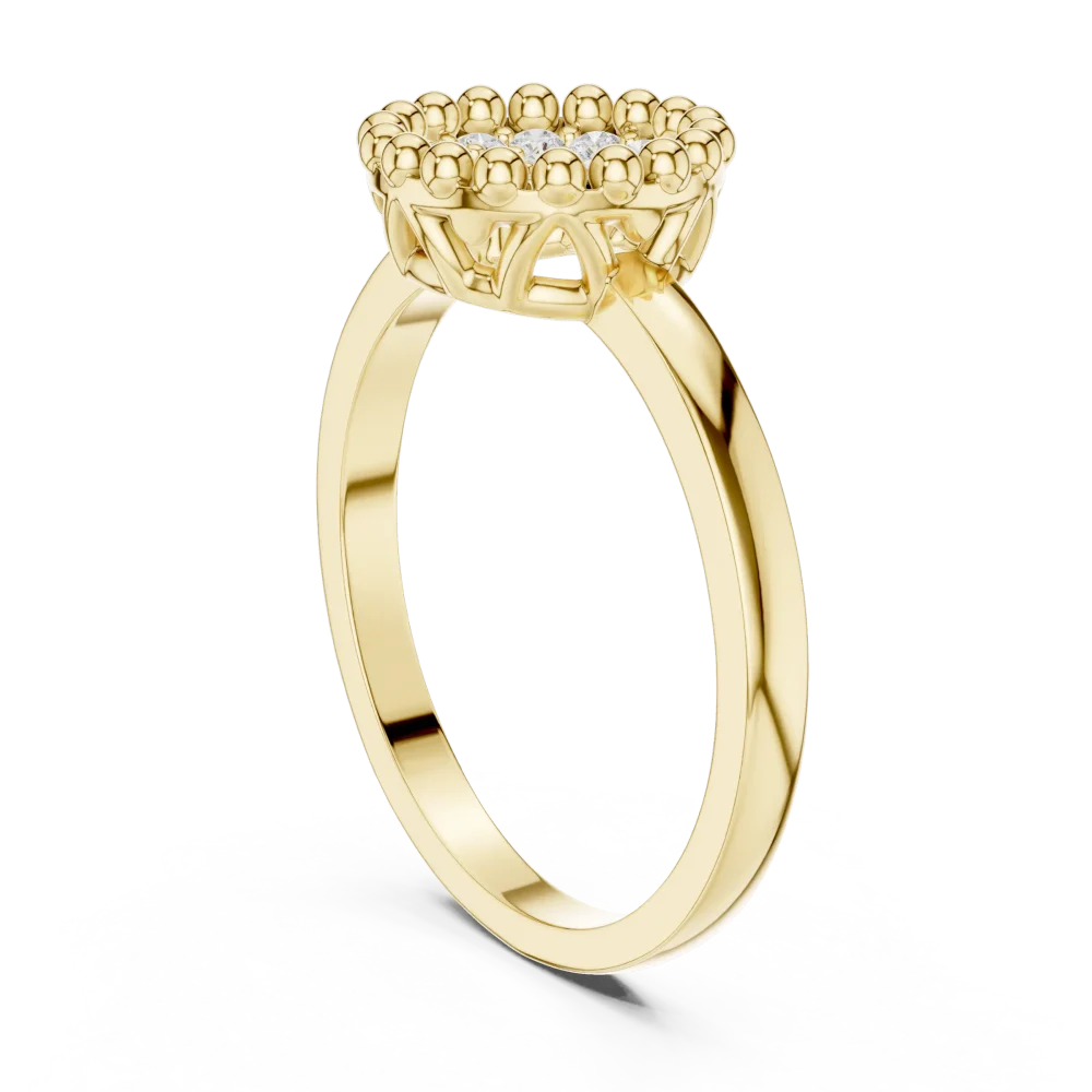 Luminary Round Brilliant Cluster Statement Ring - Image 3