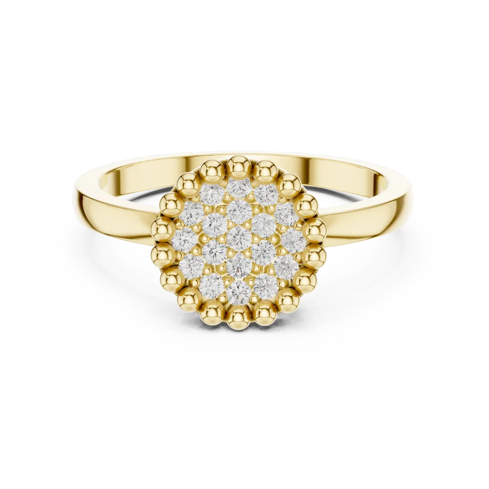 Luminary Round Brilliant Cluster Statement Ring - Image 2