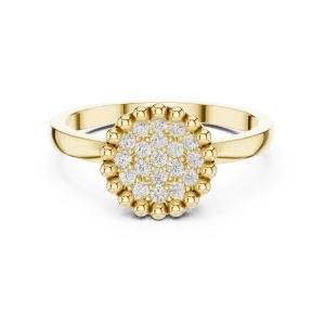 Luminary Round Brilliant Cluster Statement Ring - Image 2