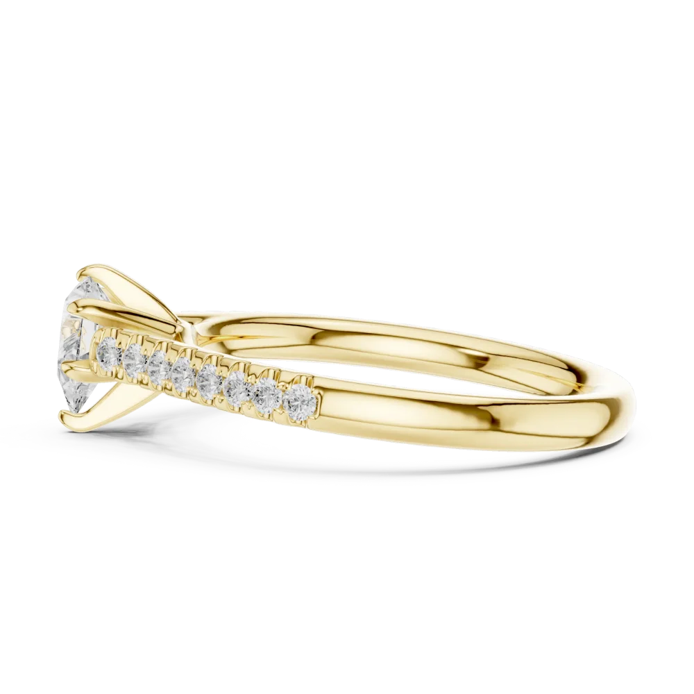 Ethereal Pear Cut Brilliant Accented Ring - Image 4