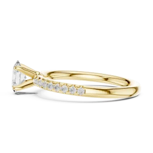 Ethereal Oval Brilliant Pavé Band Ring - Image 4