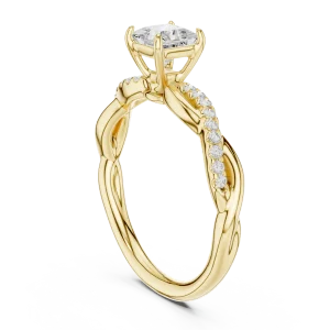 Luminary Princess Cut Pavé Twist Accent Ring - Image 3
