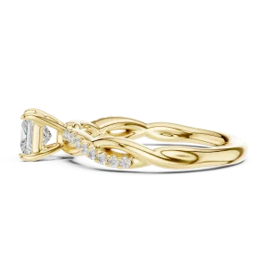 Luminary Princess Cut Pavé Twist Accent Ring - Image 4