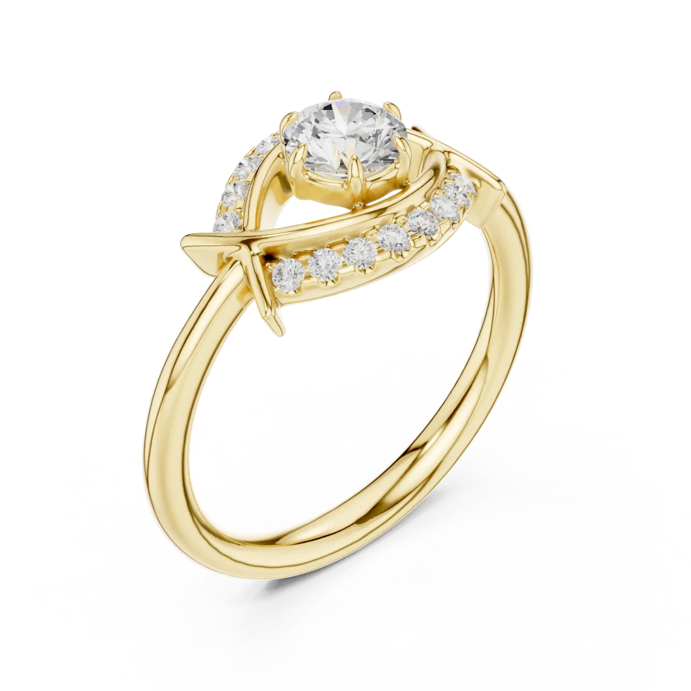 Discover the radiant beauty of this pavé-set ring. Featuring high-quality DIAMEUR diamonds, this modern design offers brilliance that lasts. Shop today!
