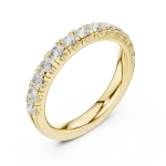 Ethereal Round Brilliant Pavé-Set Eternity Band