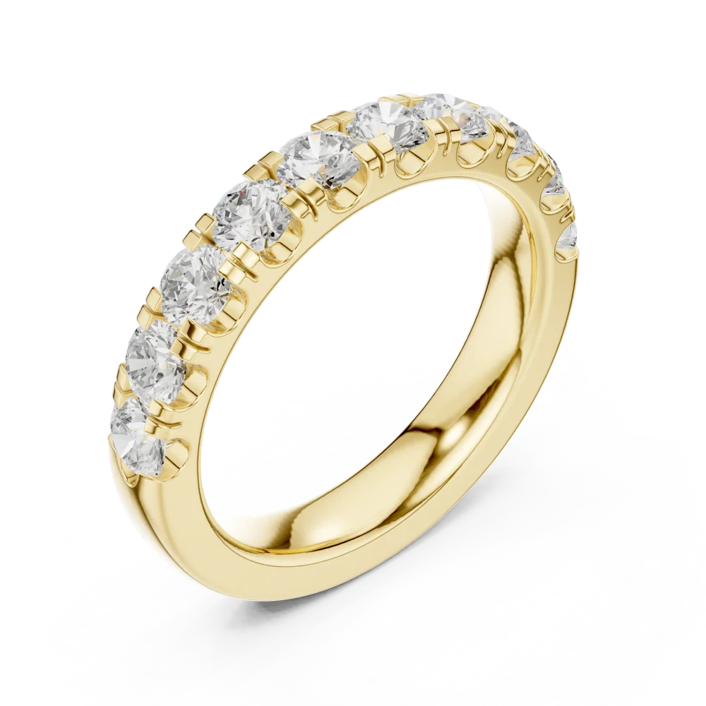 Experience the eternal glow of our round brilliant DIAMEUR diamond band. A modern classic designed to elevate your style. Shop this exquisite piece now.