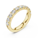 Infinite Radiance Round Brilliant Pavé Eternity Band