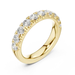 Infinite Radiance Round Brilliant Pavé Eternity Band
