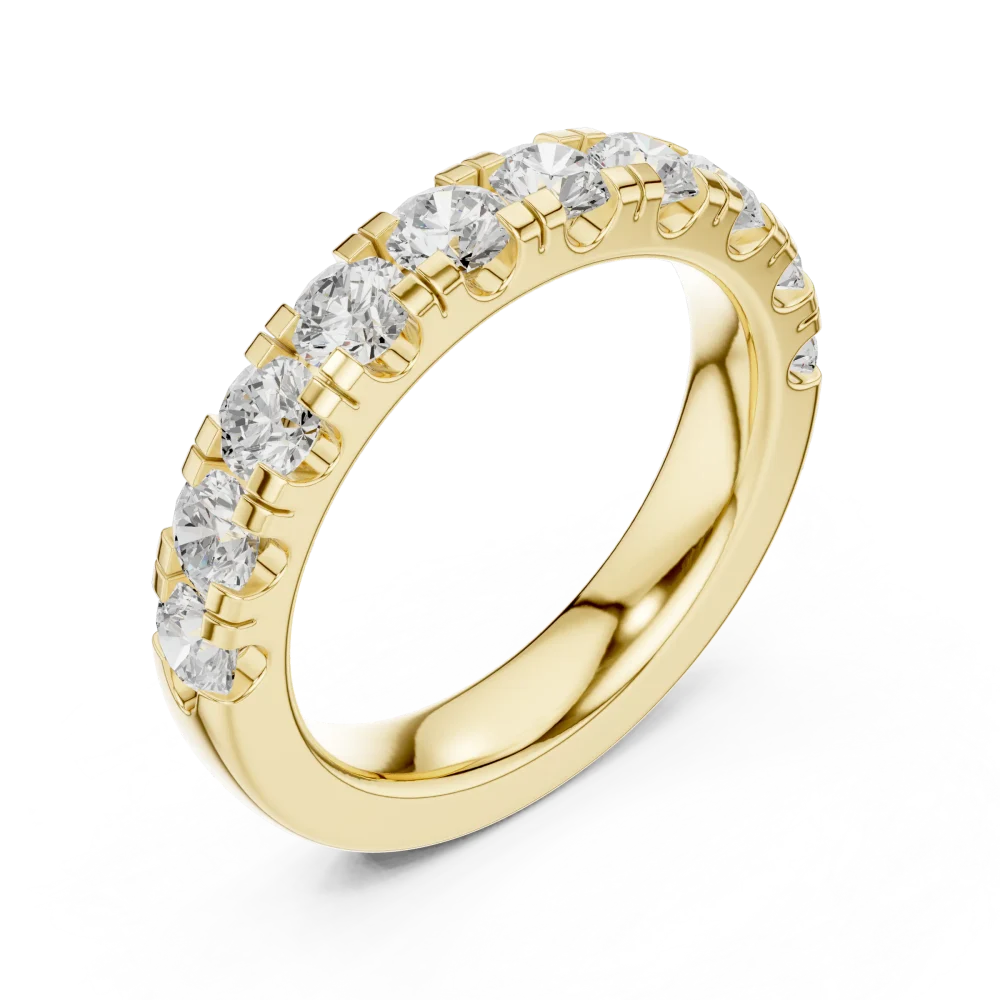 Discover the brilliance of our refined eternity band, featuring meticulously set DIAMEUR lab-grown diamonds. A modern classic for your collection.