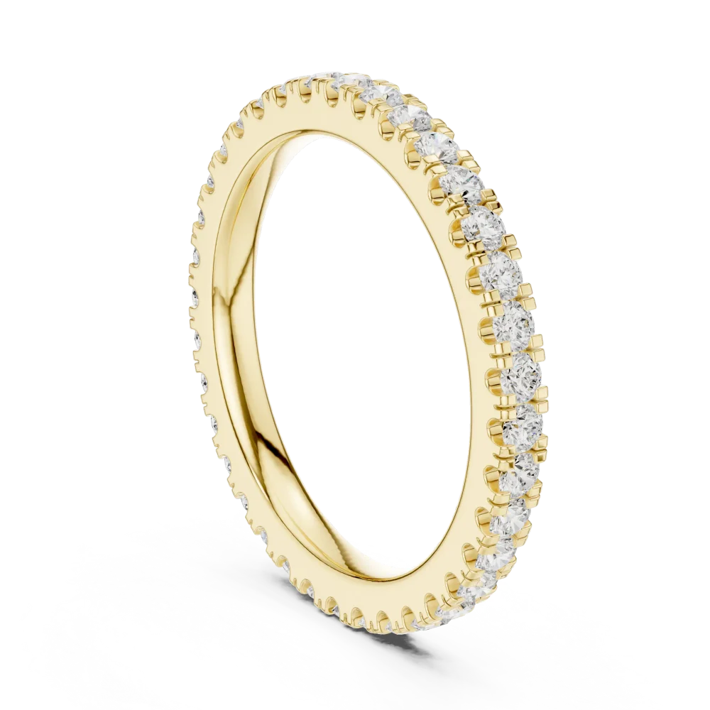 Infinite Radiance Round Brilliant Pavé-Set Eternity Band - Image 3