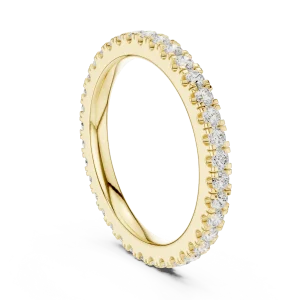 Infinite Radiance Round Brilliant Pavé-Set Eternity Band - Image 3