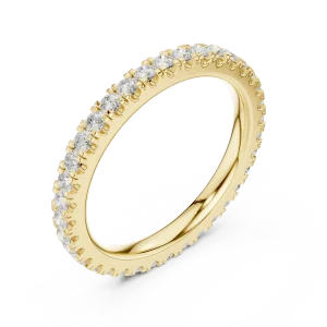 Infinite Radiance Round Brilliant Pavé-Set Eternity Band