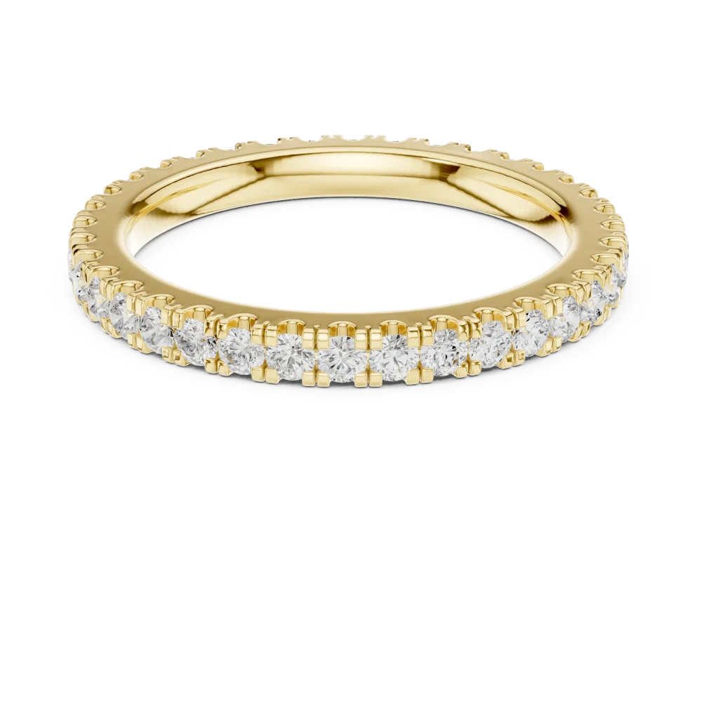 Infinite Radiance Round Brilliant Pavé-Set Eternity Band - Image 2