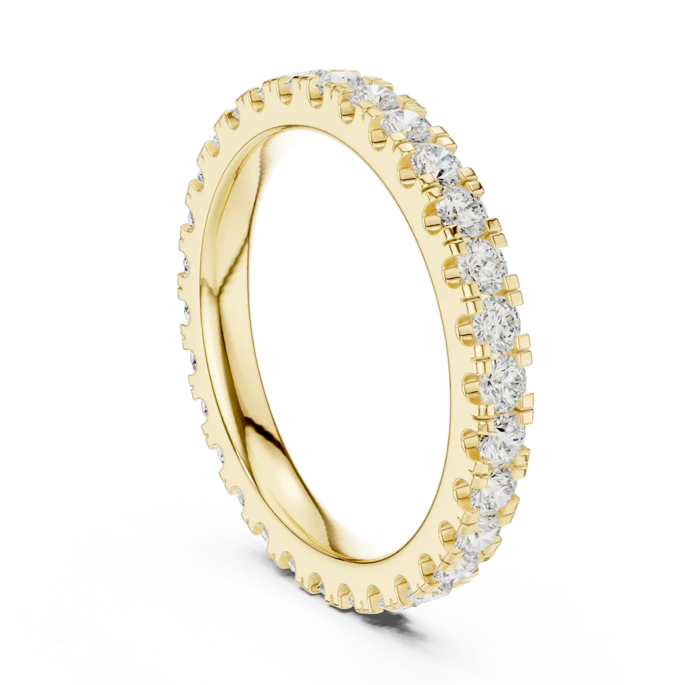 Infinite Scintillation Round Brilliant Pavé Eternity Band - Image 3