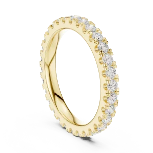 Infinite Scintillation Round Brilliant Pavé Eternity Band - Image 3