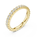 Infinite Scintillation Round Brilliant Pavé Eternity Band