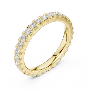 Infinite Scintillation Round Brilliant Pavé Eternity Band