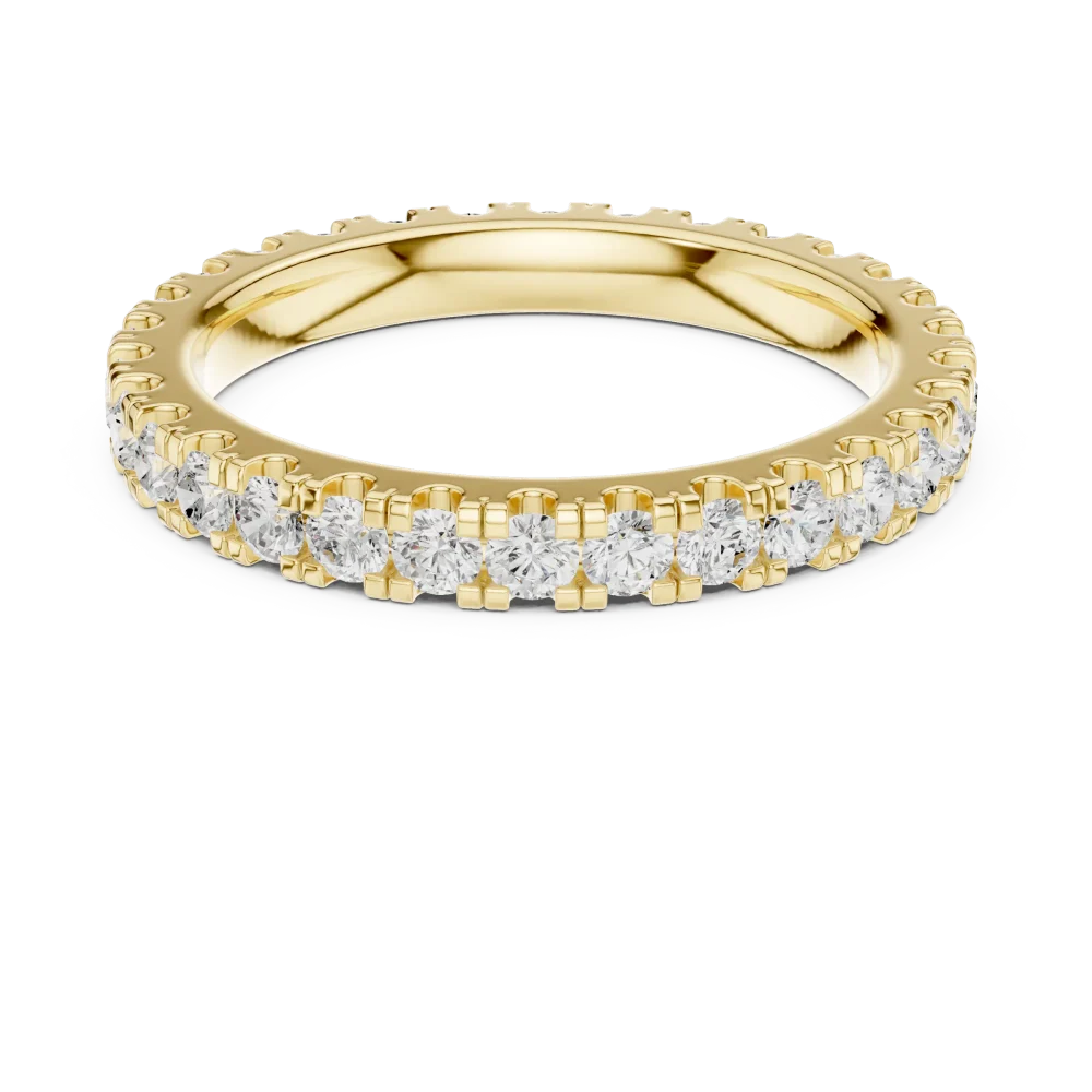 Infinite Scintillation Round Brilliant Pavé Eternity Band - Image 2