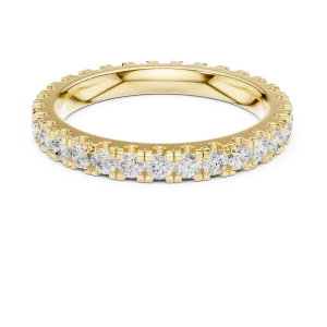 Infinite Scintillation Round Brilliant Pavé Eternity Band - Image 2