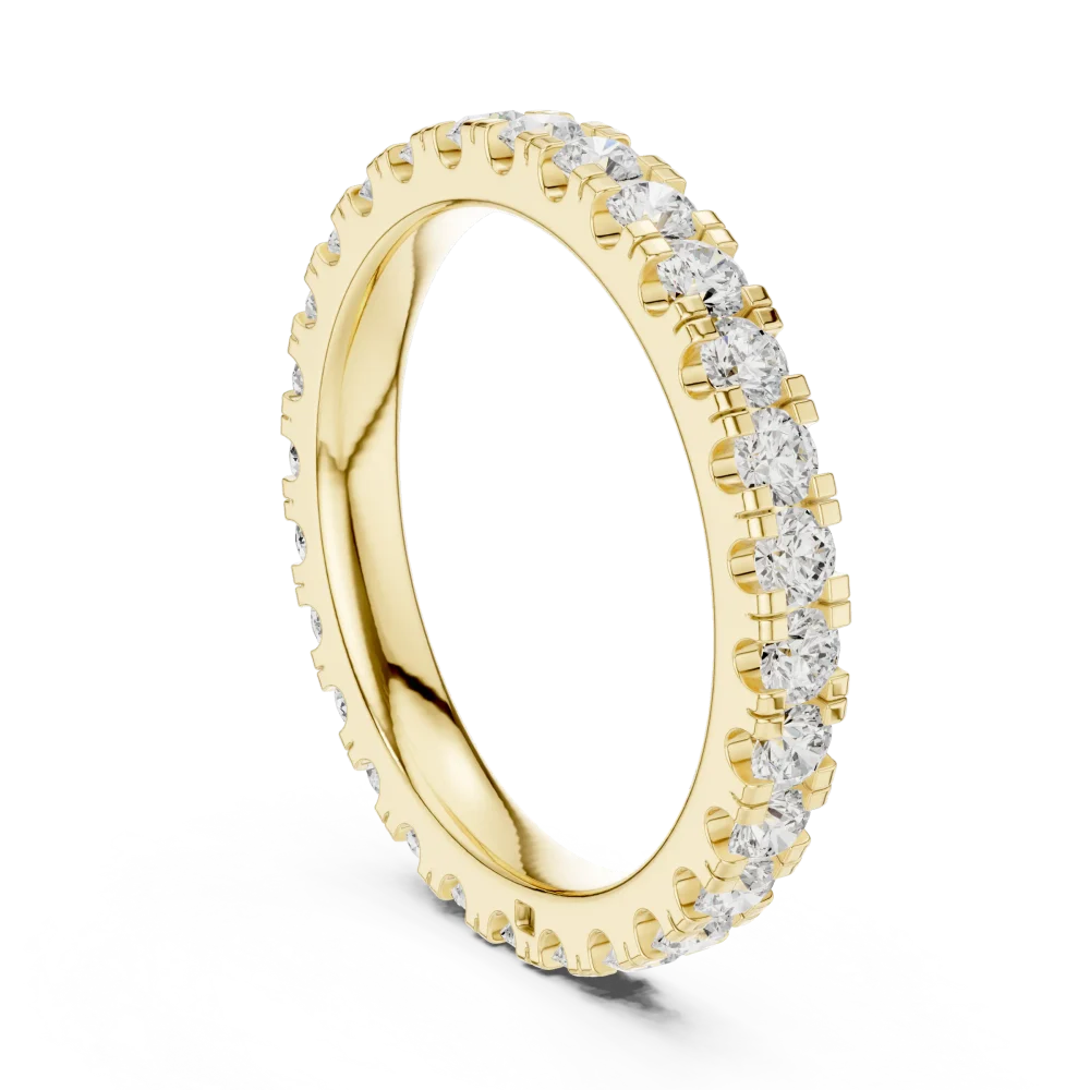 Infinite Radiance Round Brilliant Pavé-Set Eternity Band - Image 3