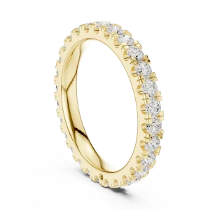 Infinite Radiance Round Brilliant Pavé-Set Eternity Band - Image 3