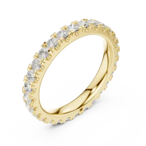 Infinite Radiance Round Brilliant Pavé-Set Eternity Band