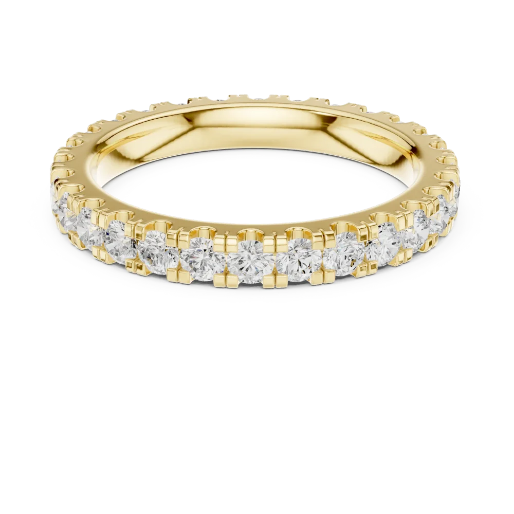 Infinite Radiance Round Brilliant Pavé-Set Eternity Band - Image 2