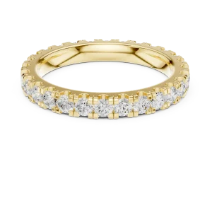 Infinite Radiance Round Brilliant Pavé-Set Eternity Band - Image 2