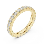 Infinite Round Brilliant Pavé-Set Eternity Band