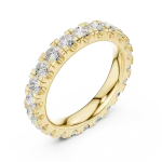 Luminary Round Brilliant Pavé-Set Eternity Band