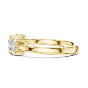 Luminary Round Brilliant Three-Stone Linear Ring - Image 4
