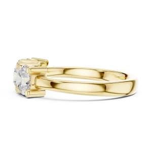 Infinite Radiance Round Brilliant Three Stone Statement Ring - Image 4