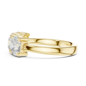 Luminary Round Brilliant Three Stone Statement Ring - Image 4