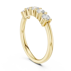 Essence Round Brilliant Five-Stone Linear Band - Image 3