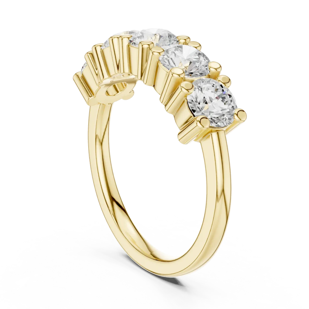 Infinite Scintillation Round Brilliant Five-Stone Band - Image 3